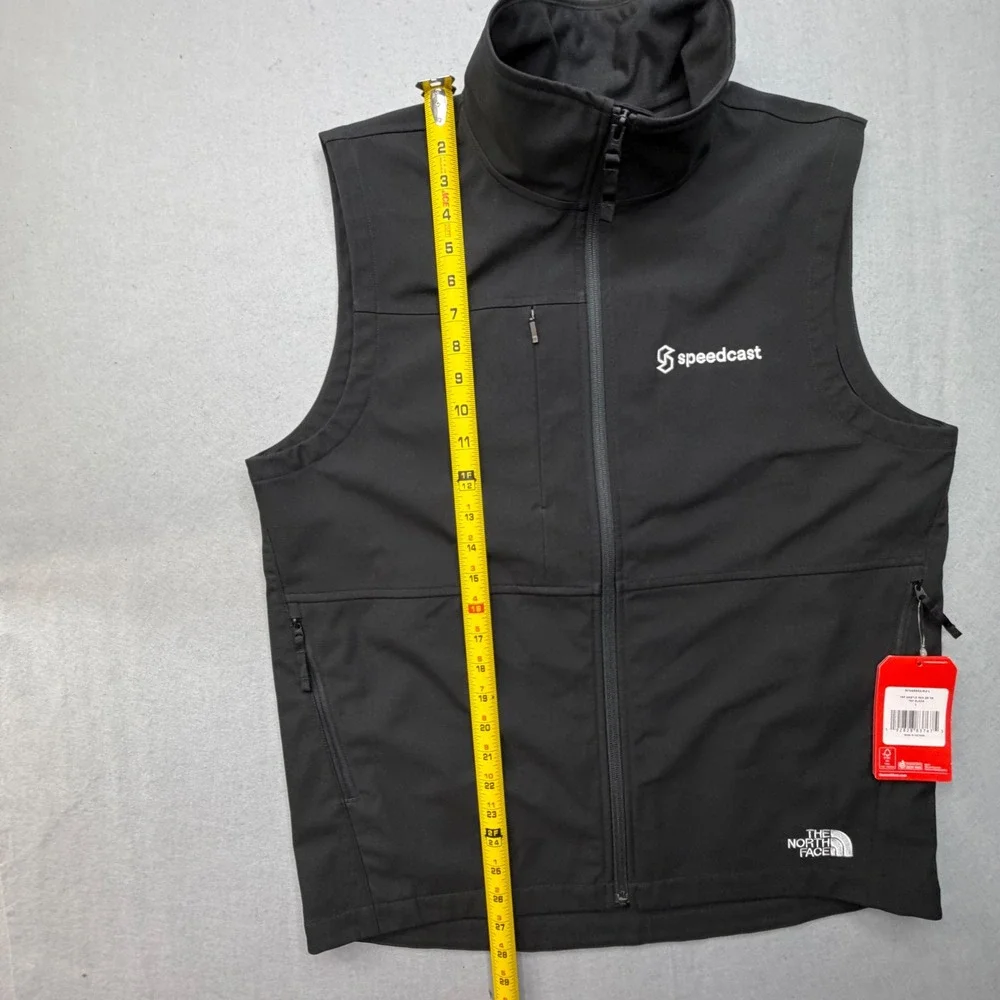 NWT The North Face Mens Castle Rock Soft Shell Vest Black Speedcast NF0A5542 L
